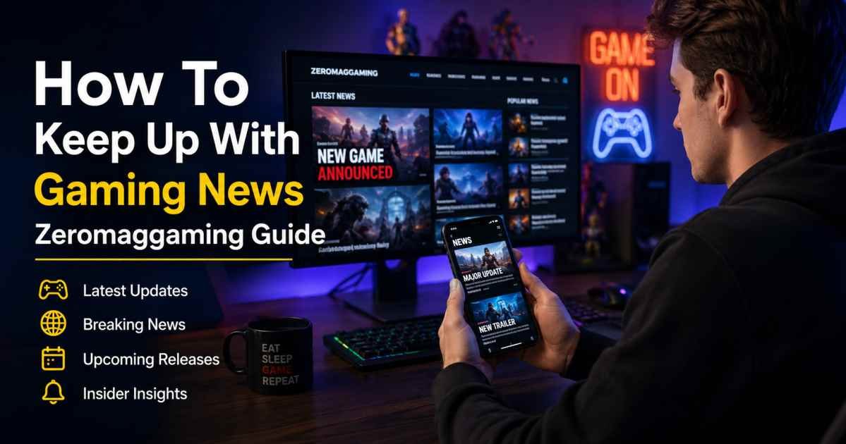 How to keep up with gaming news zeromaggaming