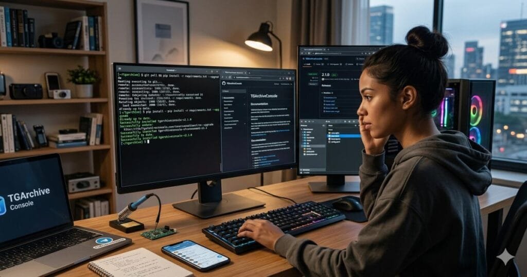 How to update TGArchiveConsole
