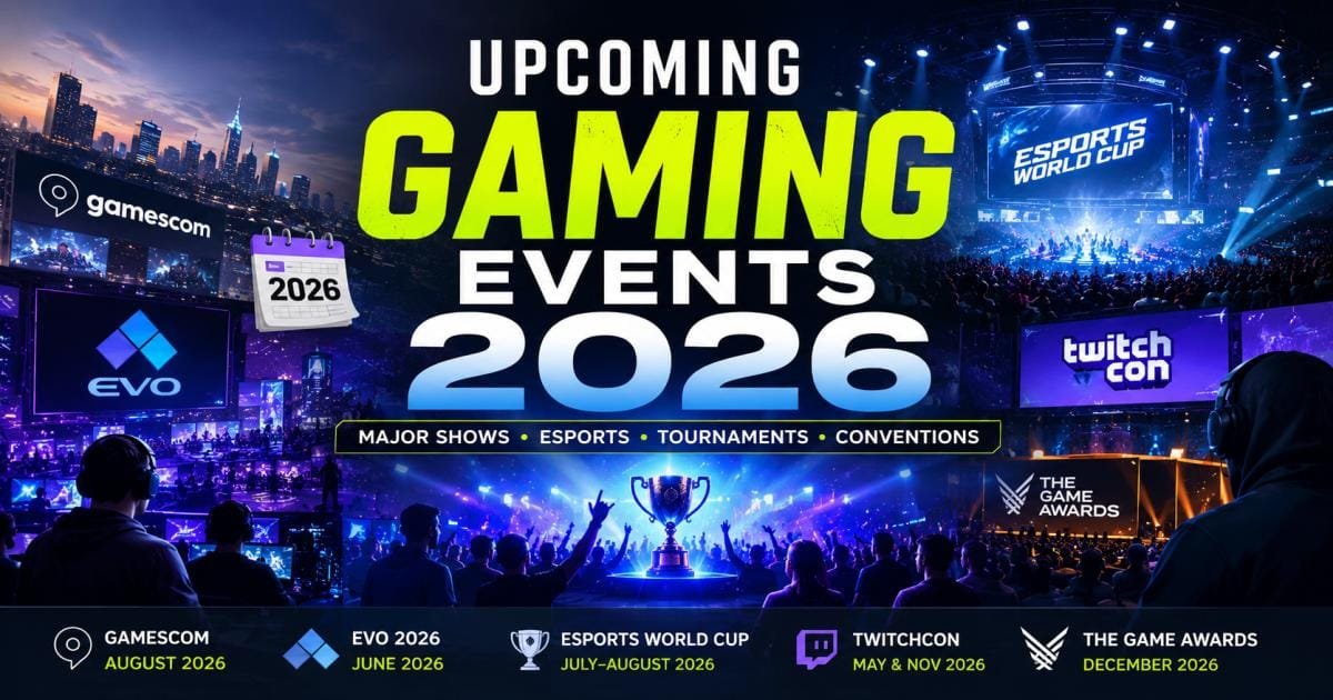 Upcoming Gaming Events 2026: Major Events and Tournaments