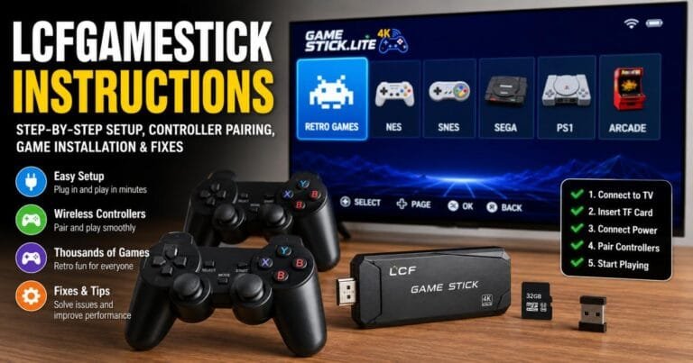 Instructions For LCFGameStick: Step-by-Step Setup, Controller Pairing, Game Installation & Fixes