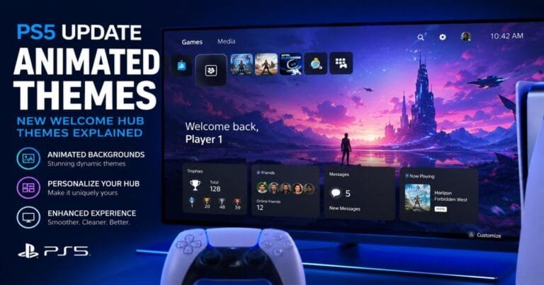 Animated Theme PS5 Update: New Welcome Hub Themes Explained