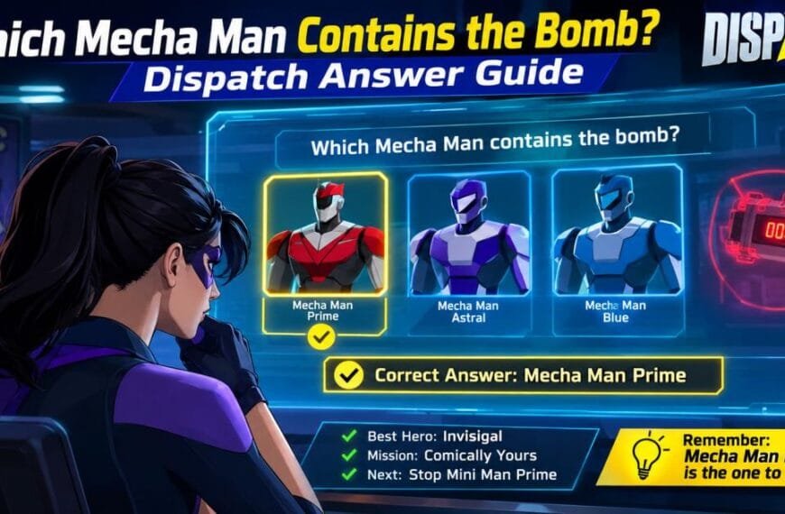 Which Mecha Man Contains the Bomb? Dispatch Answer Guide