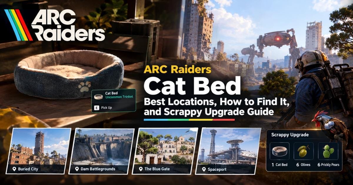 cat bed arc raiders: Best Locations, How to Find It, and Scrappy Upgrade Guide