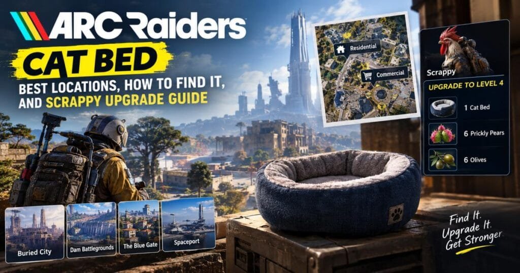 ARC Raiders Cat Bed: Best Locations, How to Find It, and Scrappy Upgrade Guide

