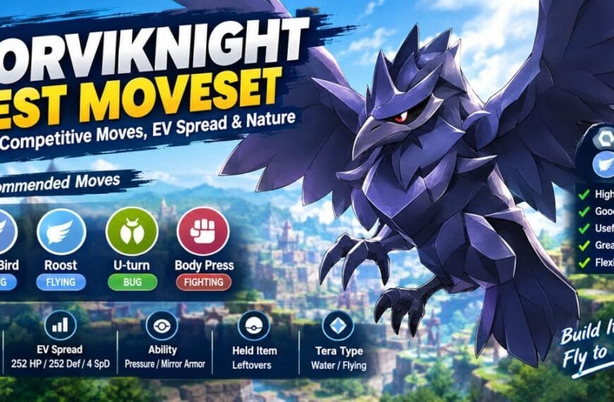 Corviknight Best Moveset: Best Competitive Moves, EV Spread & Nature