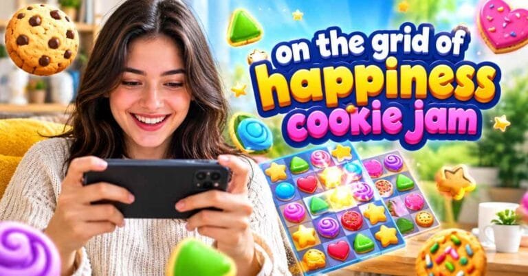 on the grid of happiness cookie jam