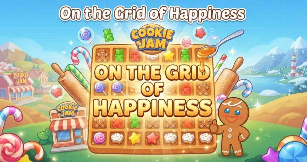 on the grid of happiness cookie jam