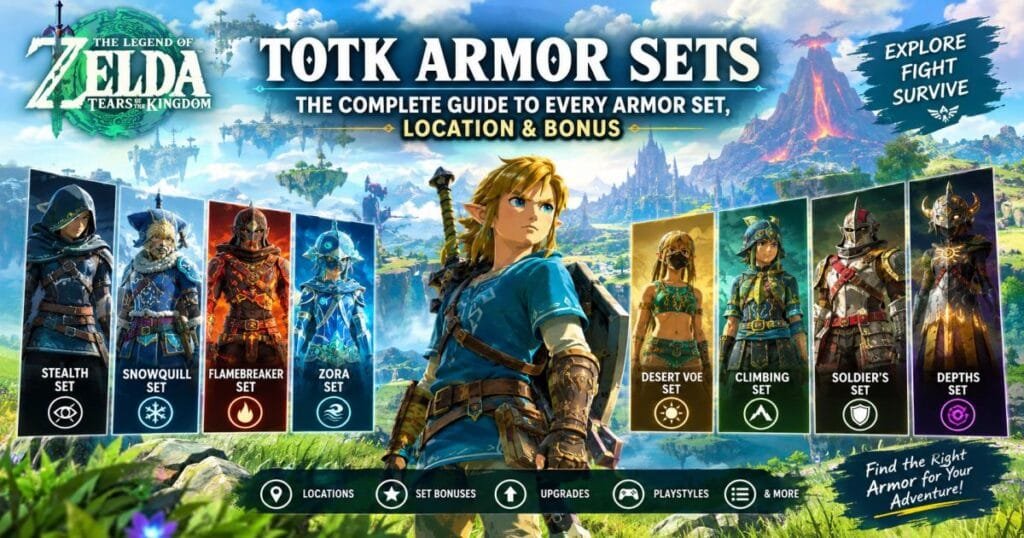 TOTK Armor Sets: All Locations, Bonuses & Upgrade Guide