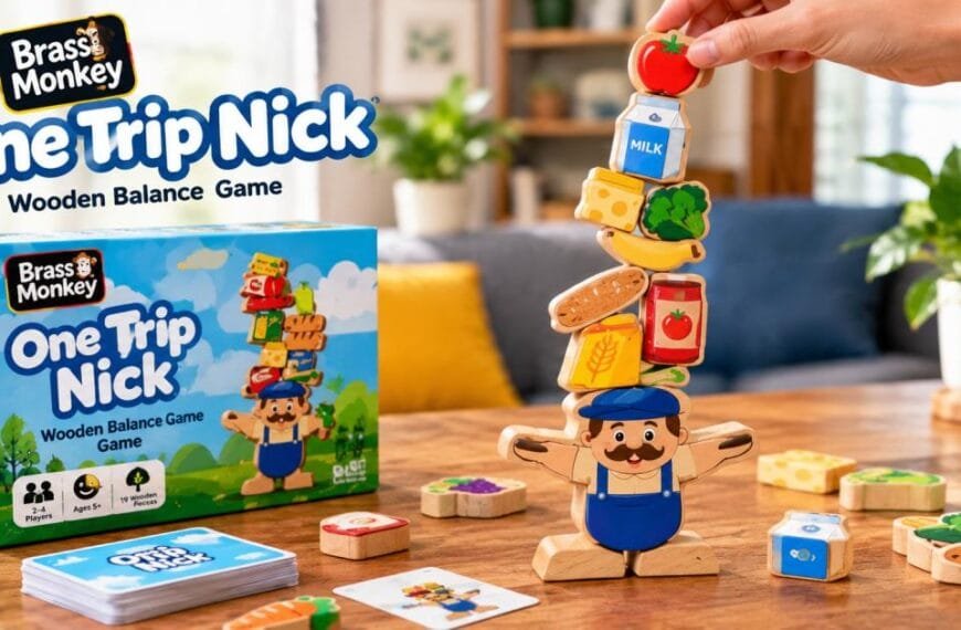 brass monkey one trip nick wooden balance game