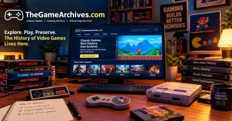 Thegamearchives.com​: A Complete Guide to Exploring Classic Video Games and Gaming History