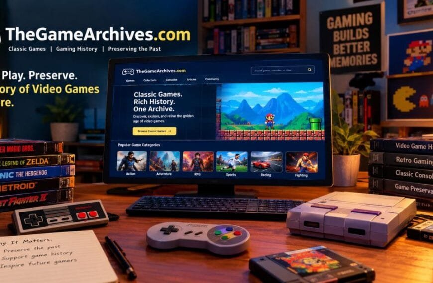 Thegamearchives.com​: A Complete Guide to Exploring Classic Video Games and Gaming History